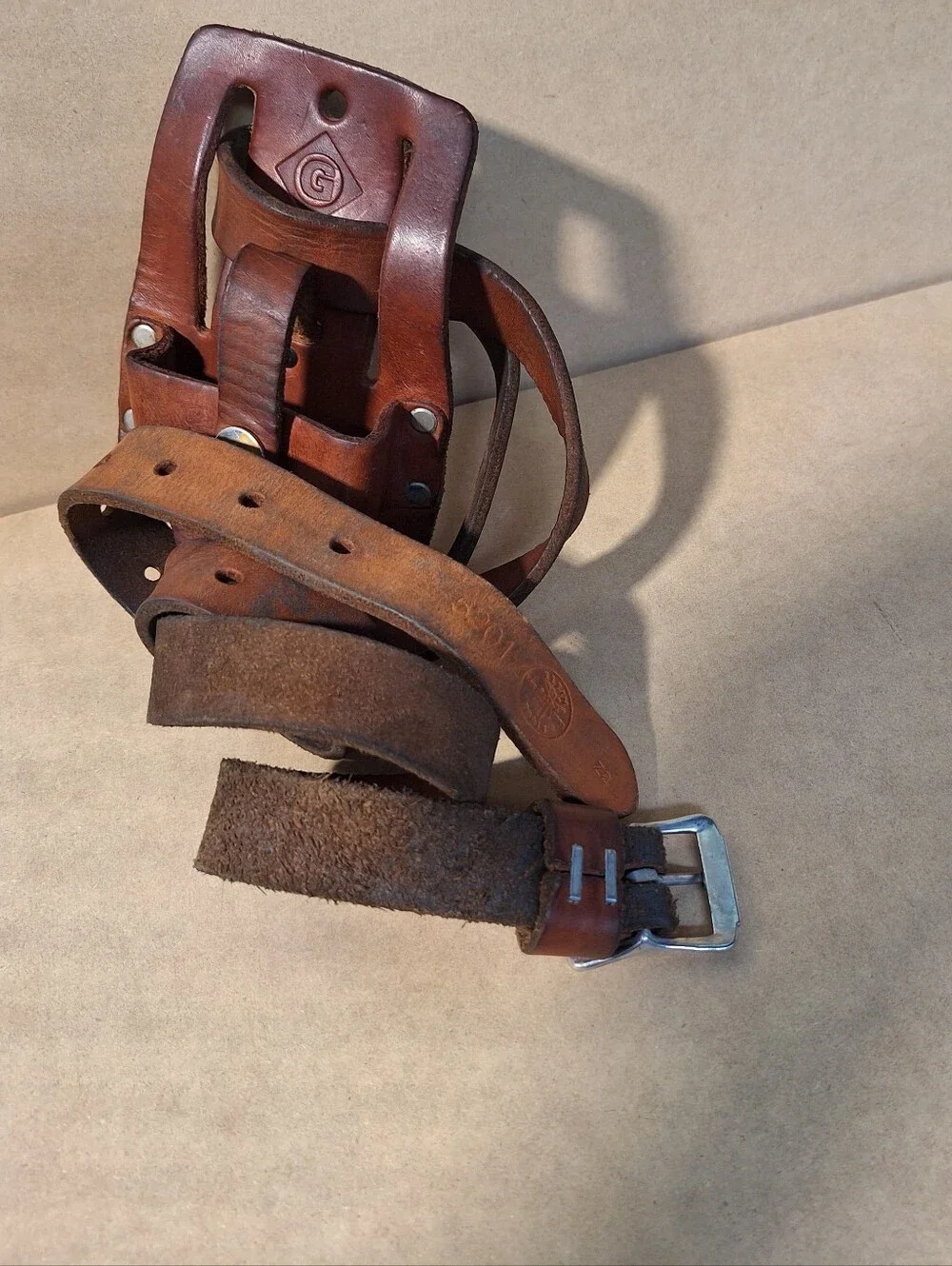 Leather Holster (77CS) Holder For 77 Series Telecom Tone Generators/5201 Belt